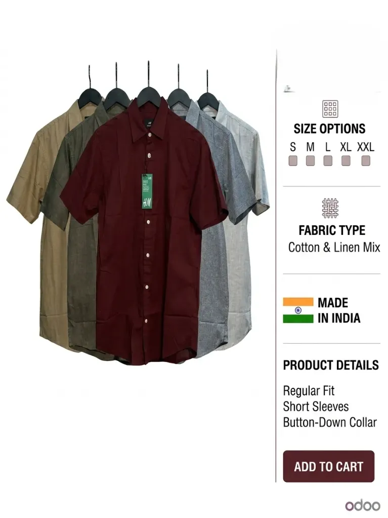 H&M HALF SHIRT