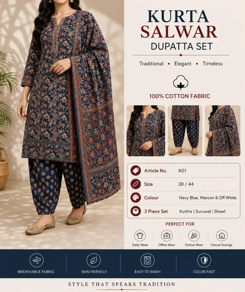 straight Kurtha set A01