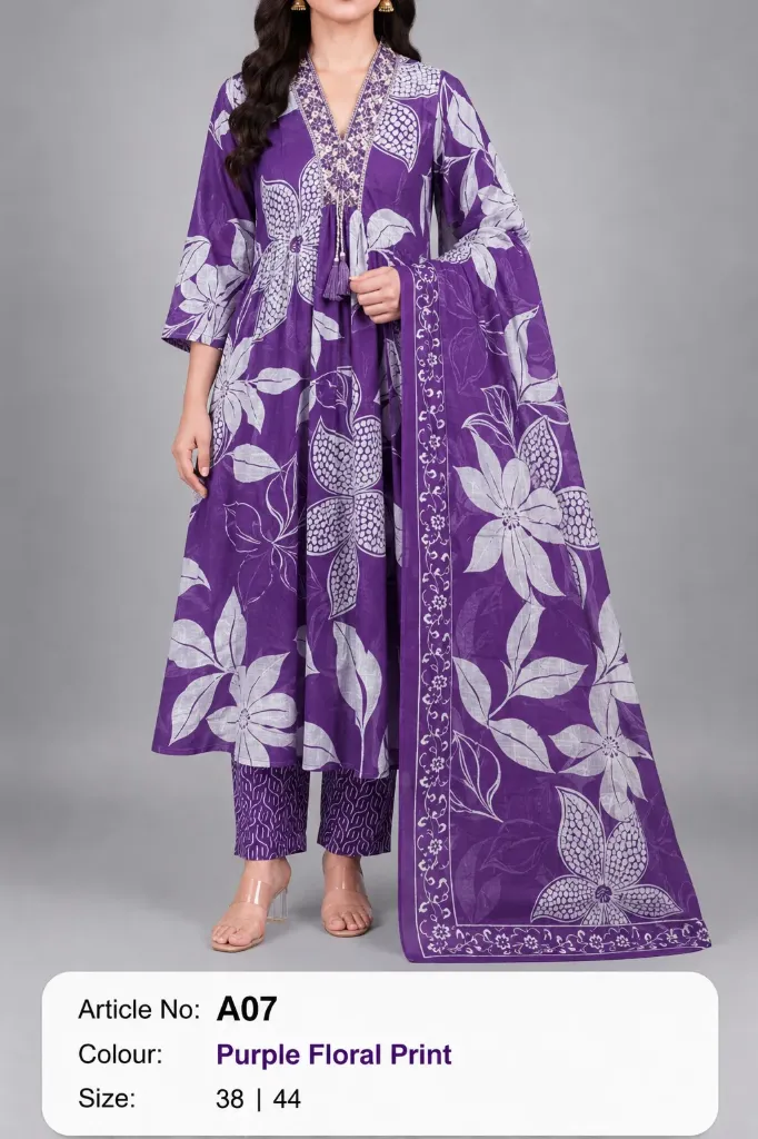 A line Kurtha set A07