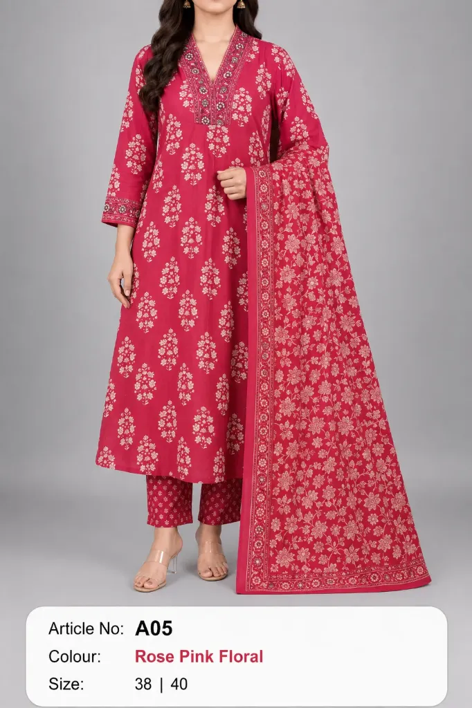 A line Kurtha Set A05