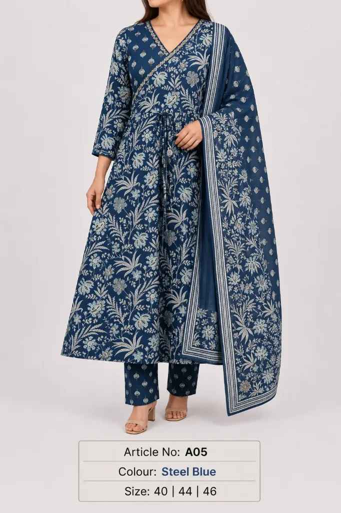 choli design umbrella kurtha set A0