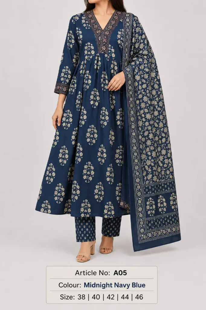 A line Kurtha Set A05