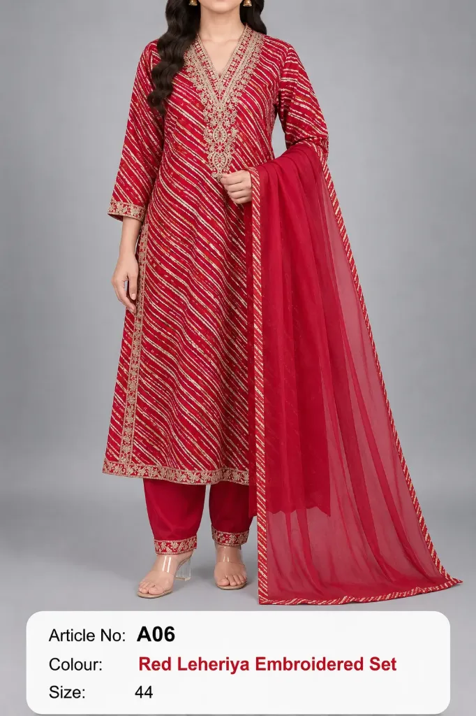Straight Kurtha Set A06