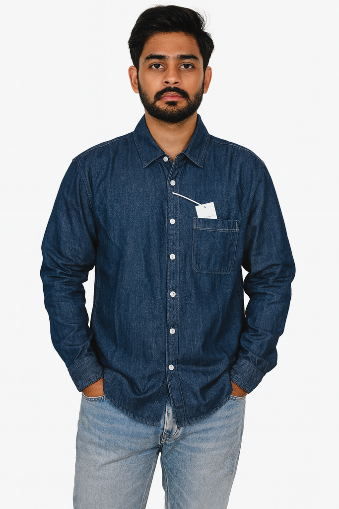 S093 Denim full shirt