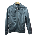 018 F20denim leather jacket